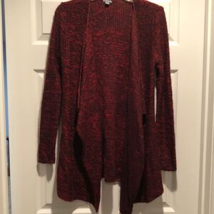 Aerie red cardigan sweater size small